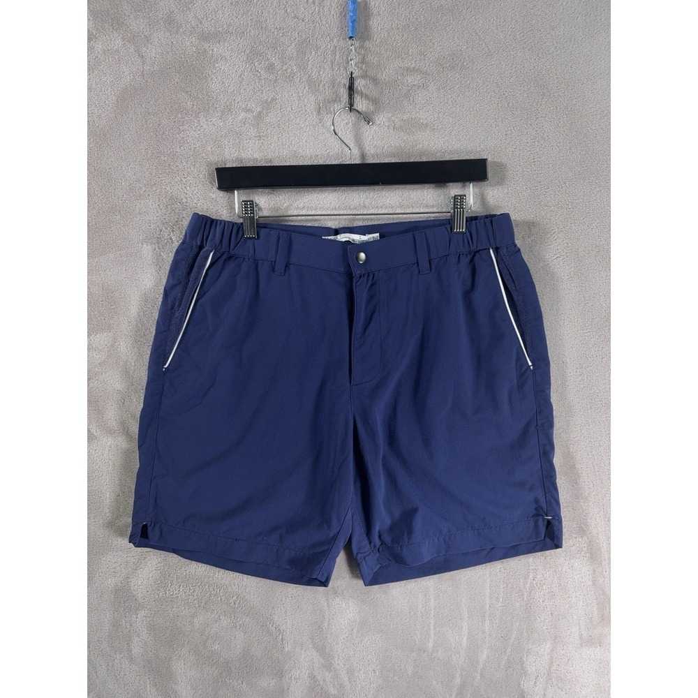 Criquet Court Shorts Mens Large Blue Performance Athletic Golf Tennis Stretch